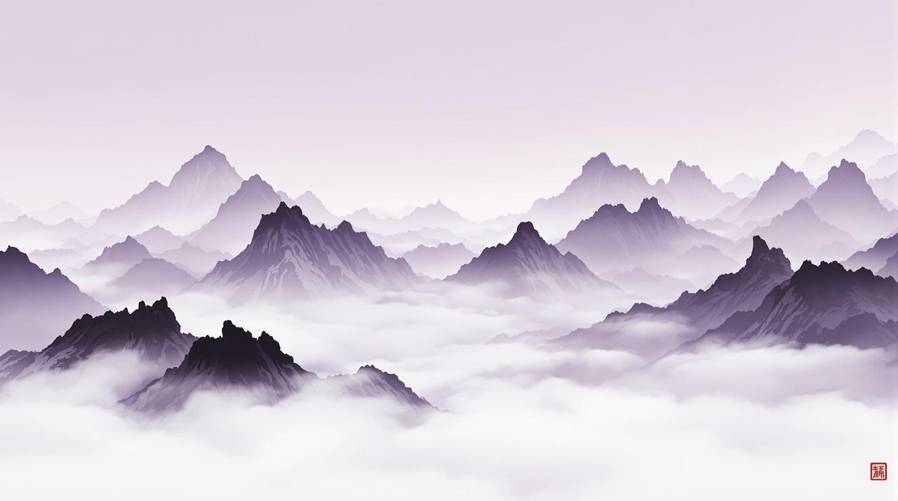 雾锁山间